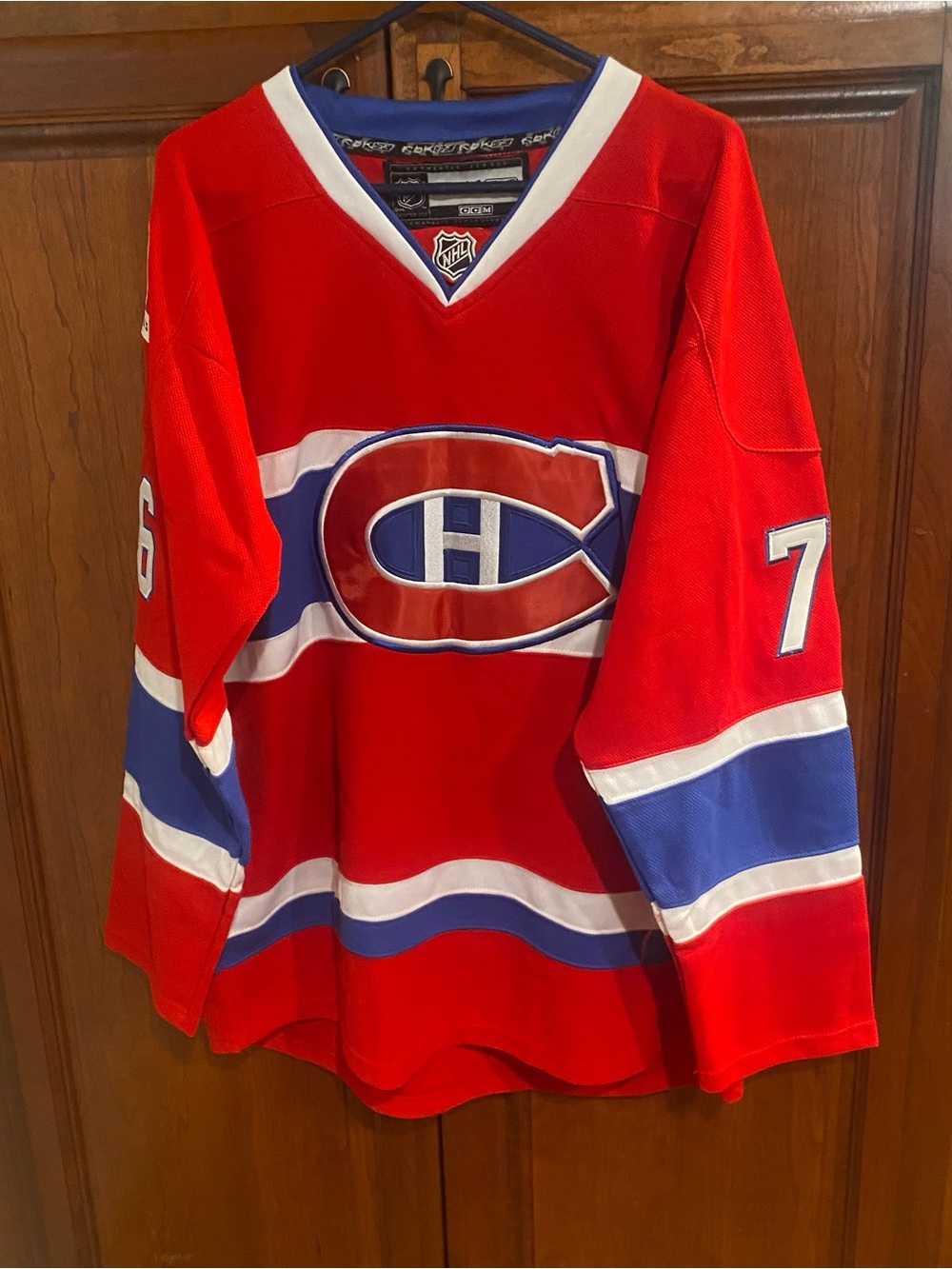 Authentica Montreal Canadiens P.K. Subban Reebok Edge 1.0 Jersey MiC Size 52
